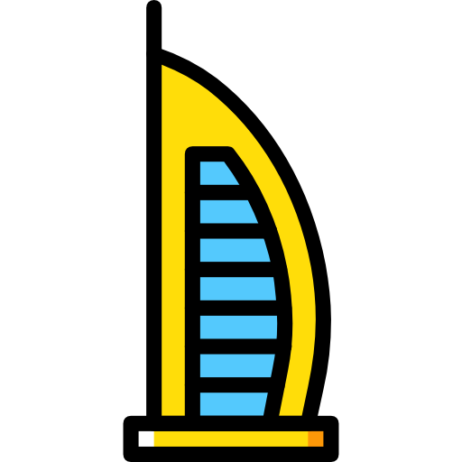 burj al arab Basic Miscellany Yellow icon