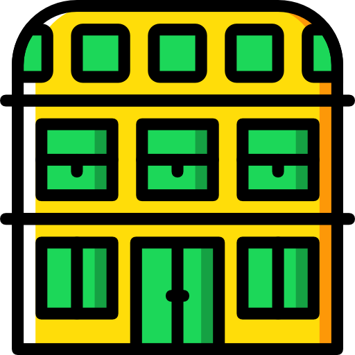 gebouw Basic Miscellany Yellow icoon