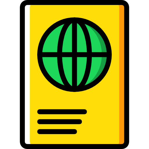 パスポート Basic Miscellany Yellow icon