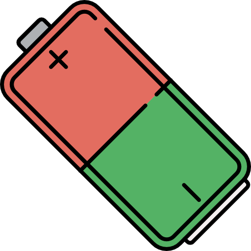 batterie Icons Responsive Color 128px Icône