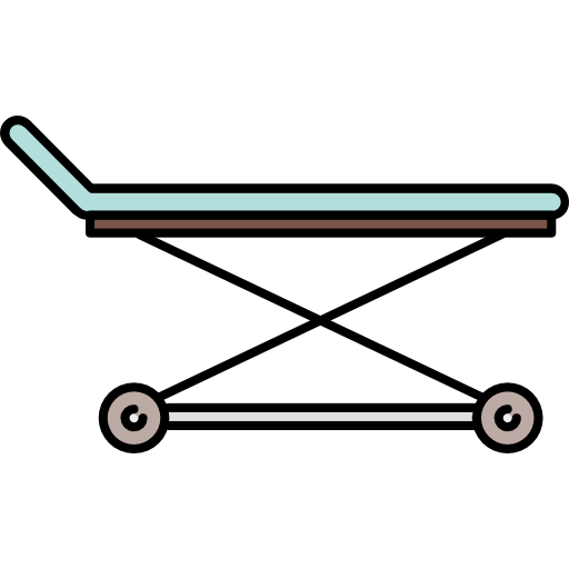 lit d'hôpital Icons Responsive Color 128px Icône