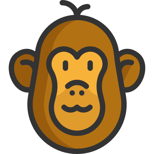 원숭이 Special Lineal color icon