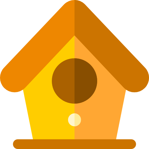 Bird house Basic Rounded Flat icon