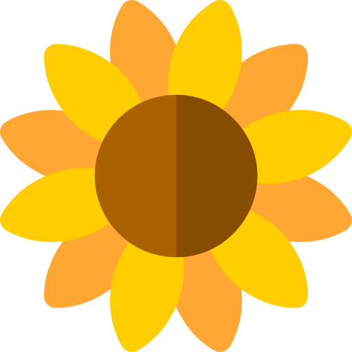 Sunflower Basic Rounded Flat icon