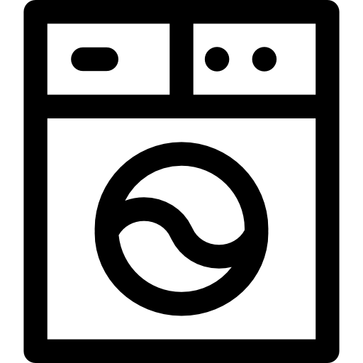 lavadora Basic Rounded Lineal icono