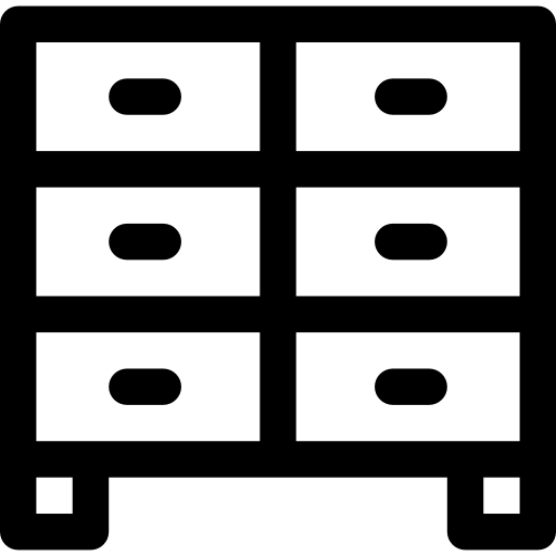 komoda Basic Rounded Lineal ikona