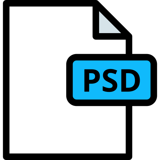 psd Detailed Rounded Lineal color icono