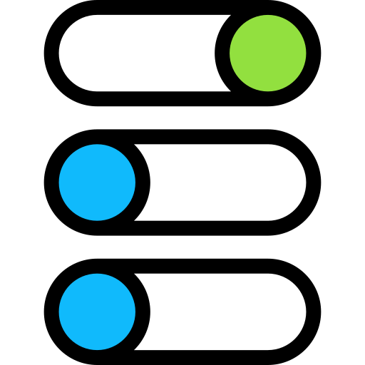 スイッチ Detailed Rounded Lineal color icon