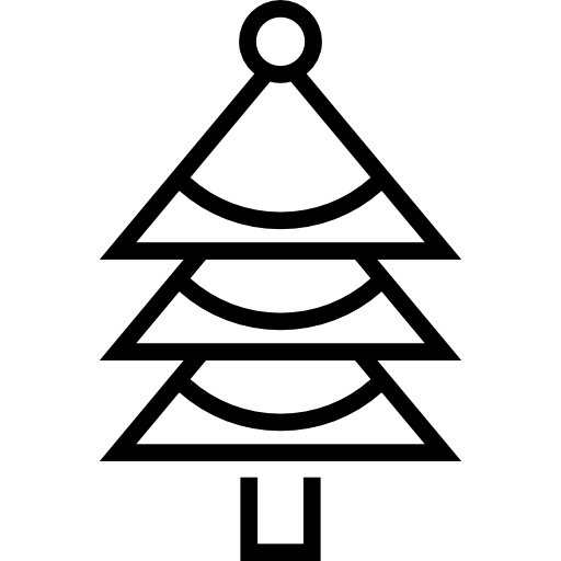 albero di natale Detailed Straight Lineal icona