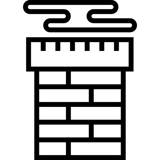 schoorsteen Detailed Straight Lineal icoon