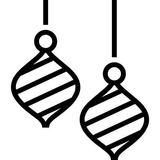 bombki Detailed Straight Lineal ikona