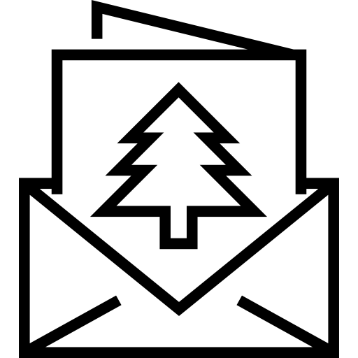 tarjeta de navidad Detailed Straight Lineal icono