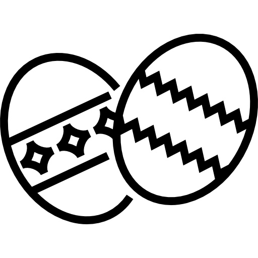 paas eieren Detailed Straight Lineal icoon