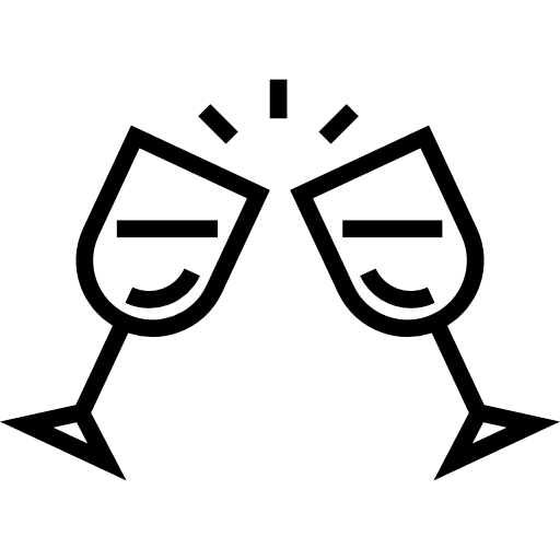 copo de vinho Detailed Straight Lineal Ícone