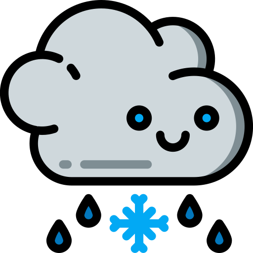 Śnieg z deszczem Basic Miscellany Lineal Color ikona