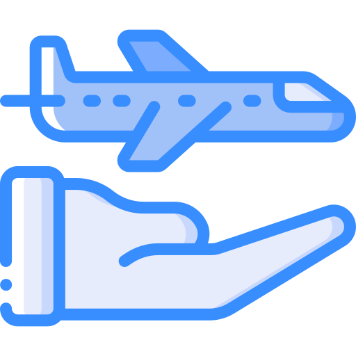 avião Basic Miscellany Blue Ícone