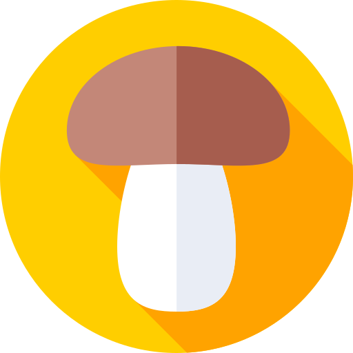 キノコ Flat Circular Flat icon