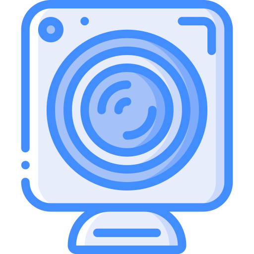 Webcam Basic Miscellany Blue icon