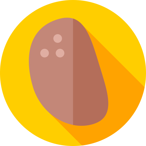 patata Flat Circular Flat icona