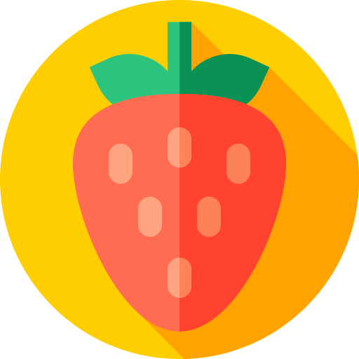 Strawberry Flat Circular Flat icon