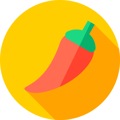 chile Flat Circular Flat icono
