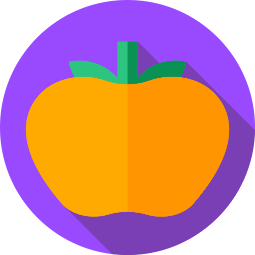 persimmon Flat Circular Flat icon
