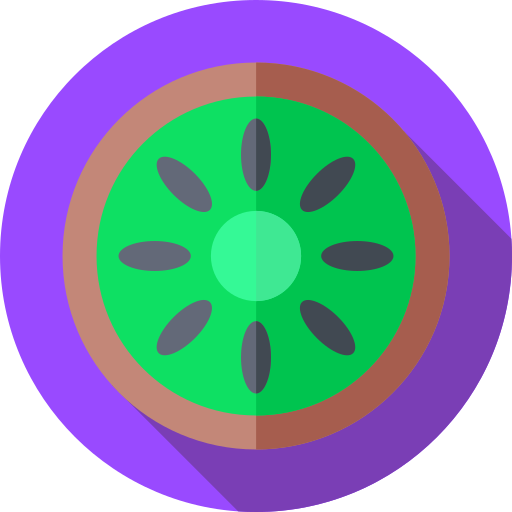 kiwi Flat Circular Flat icono