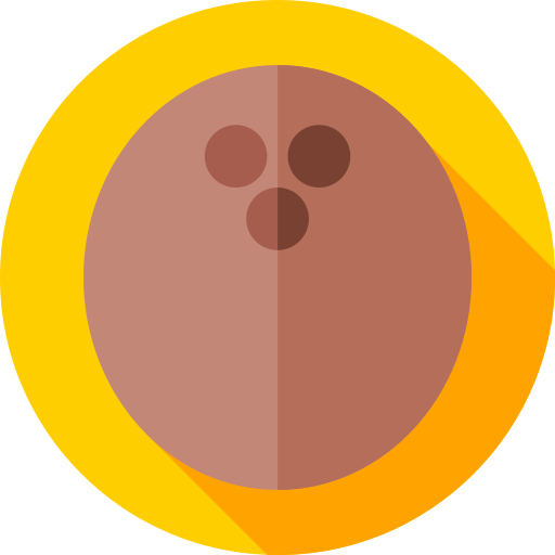 kokosnoot Flat Circular Flat icoon