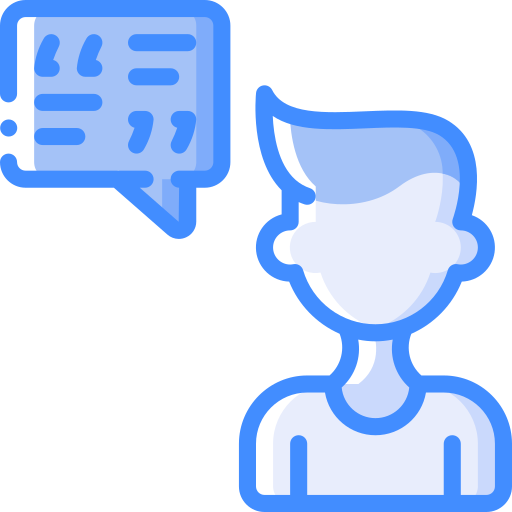burbuja de diálogo Basic Miscellany Blue icono