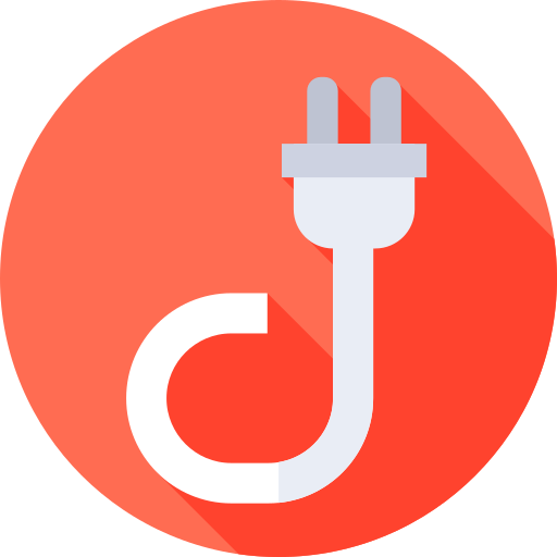 Plugs Flat Circular Flat icon