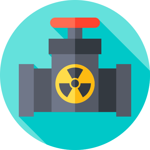 nucleair Flat Circular Flat icoon