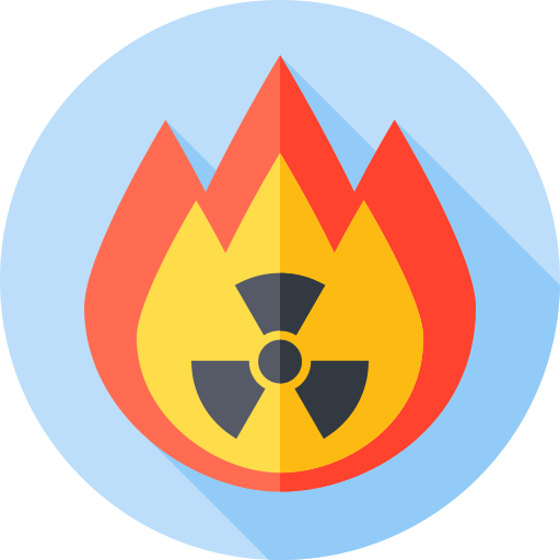 nuclear Flat Circular Flat icon