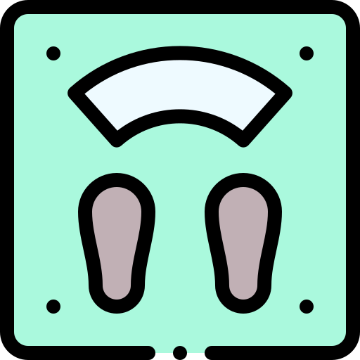Weight scale Detailed Rounded Lineal color icon