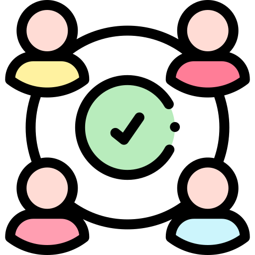 チーム Detailed Rounded Lineal color icon