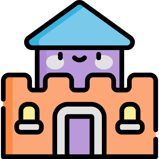 schloss Kawaii Lineal color icon