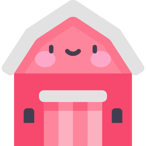 scheune Kawaii Flat icon