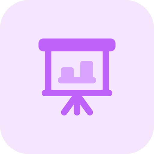 gráfico de barras Pixel Perfect Tritone icono