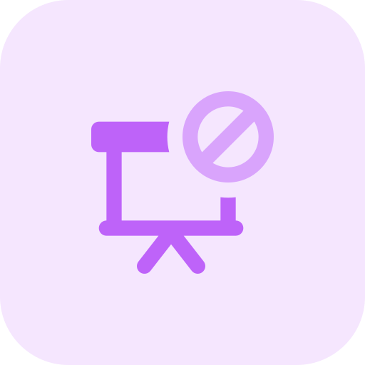 prohibido Pixel Perfect Tritone icono
