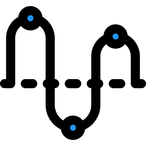 Graph Pixel Perfect Lineal Color icon