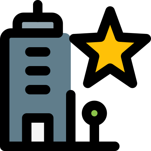 Star shape Pixel Perfect Lineal Color icon