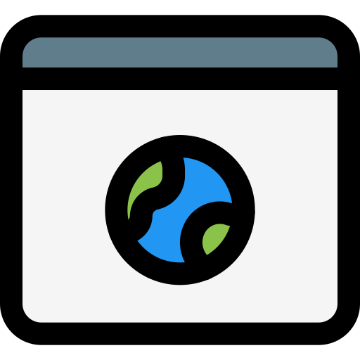 navegador web Pixel Perfect Lineal Color icono