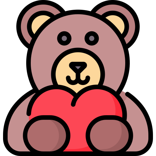 oso de peluche Generic Outline Color icono