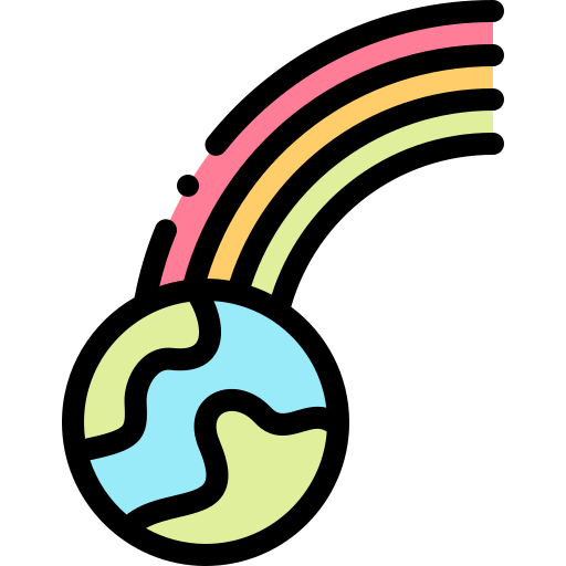虹 Detailed Rounded Lineal color icon
