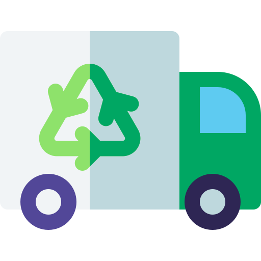 Recycling truck Basic Rounded Flat icon