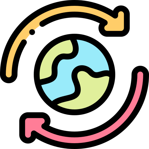 Earth Detailed Rounded Lineal color icon