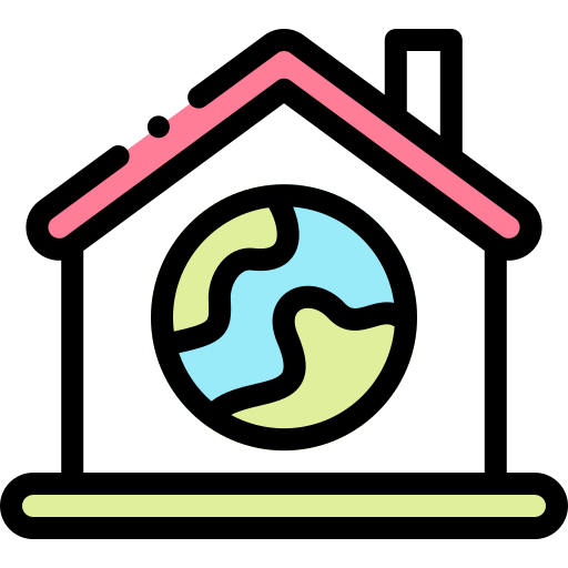 家 Detailed Rounded Lineal color icon