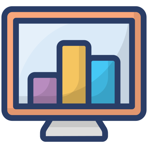 Online analytical Generic Outline Color icon