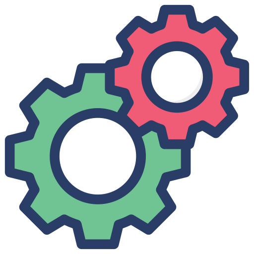 Cogwheels Generic Outline Color icon