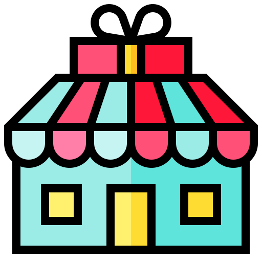 tienda de regalos Generic Outline Color icono
