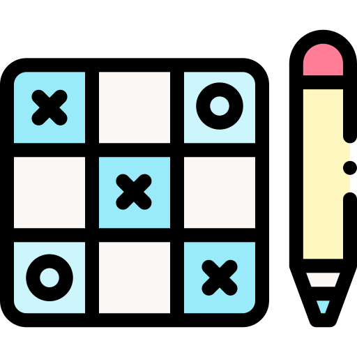 Tic tac toe Detailed Rounded Lineal color icon